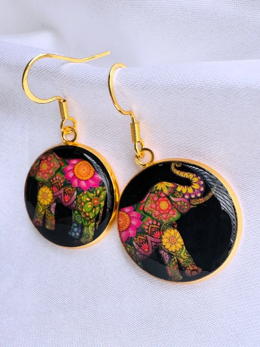 Elephant Aura Earrings view 2