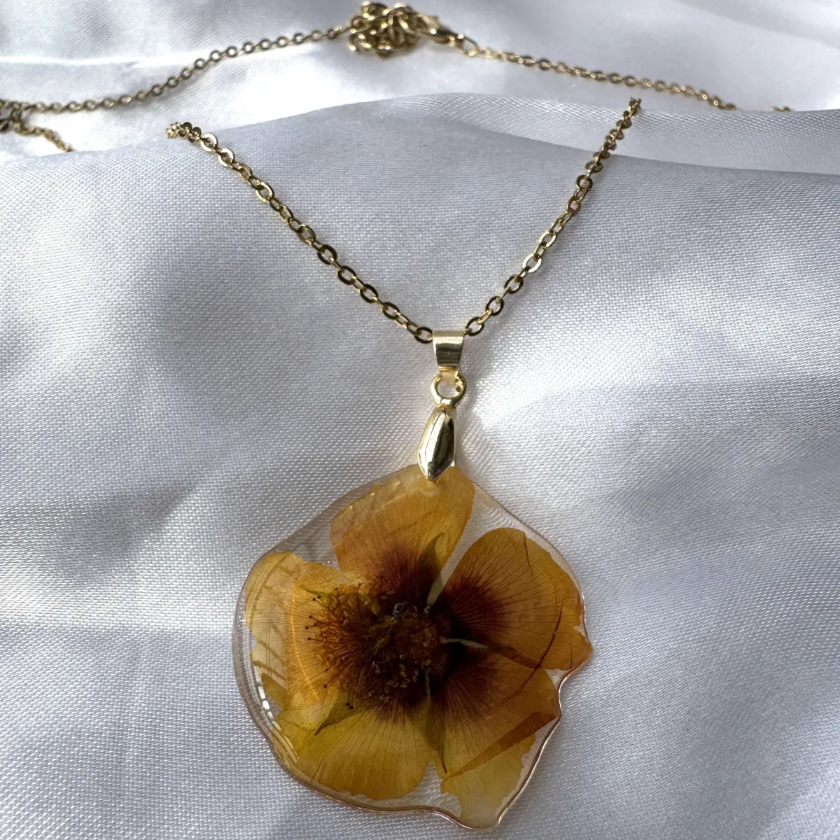 Sage rose necklace view 2