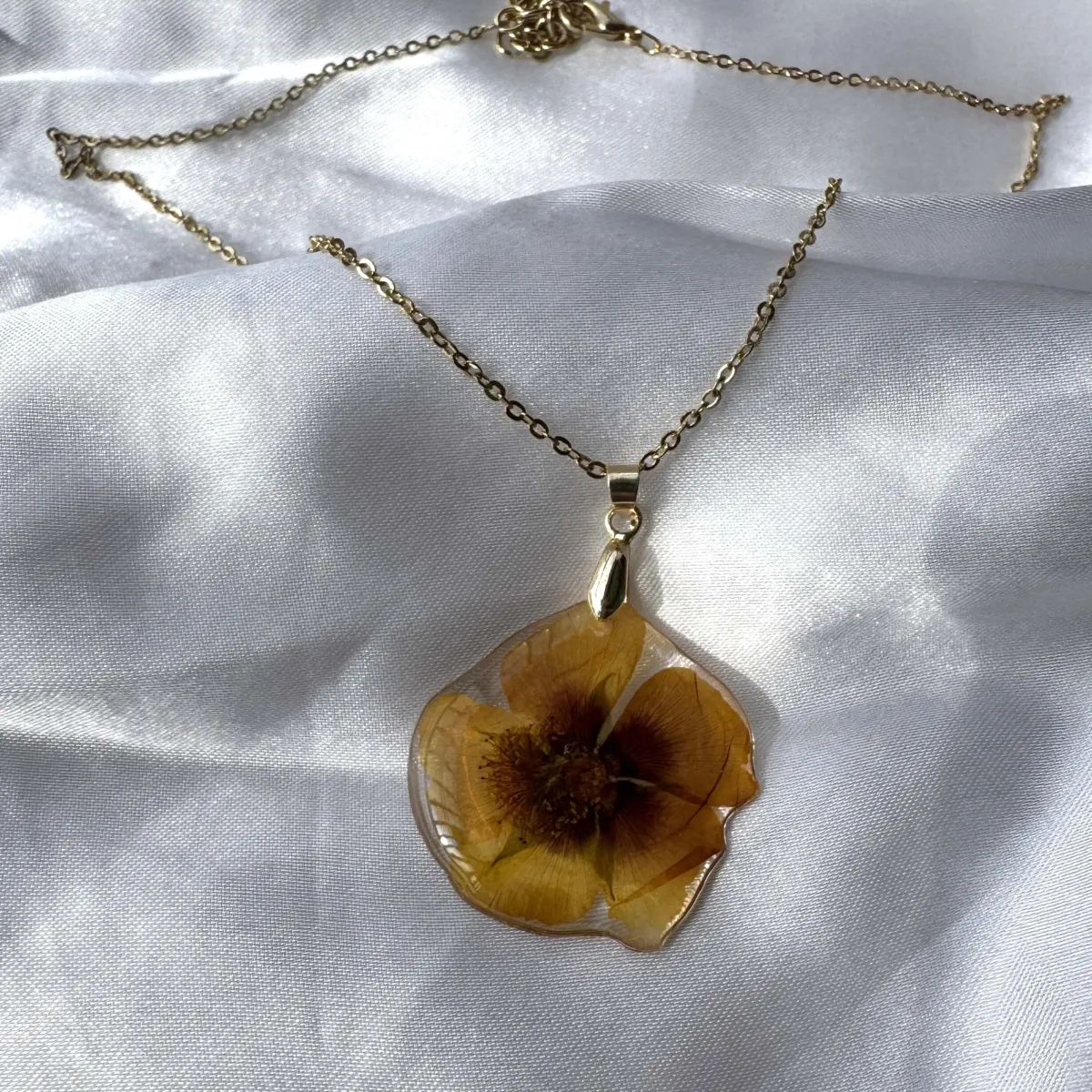Sage rose necklace view 3