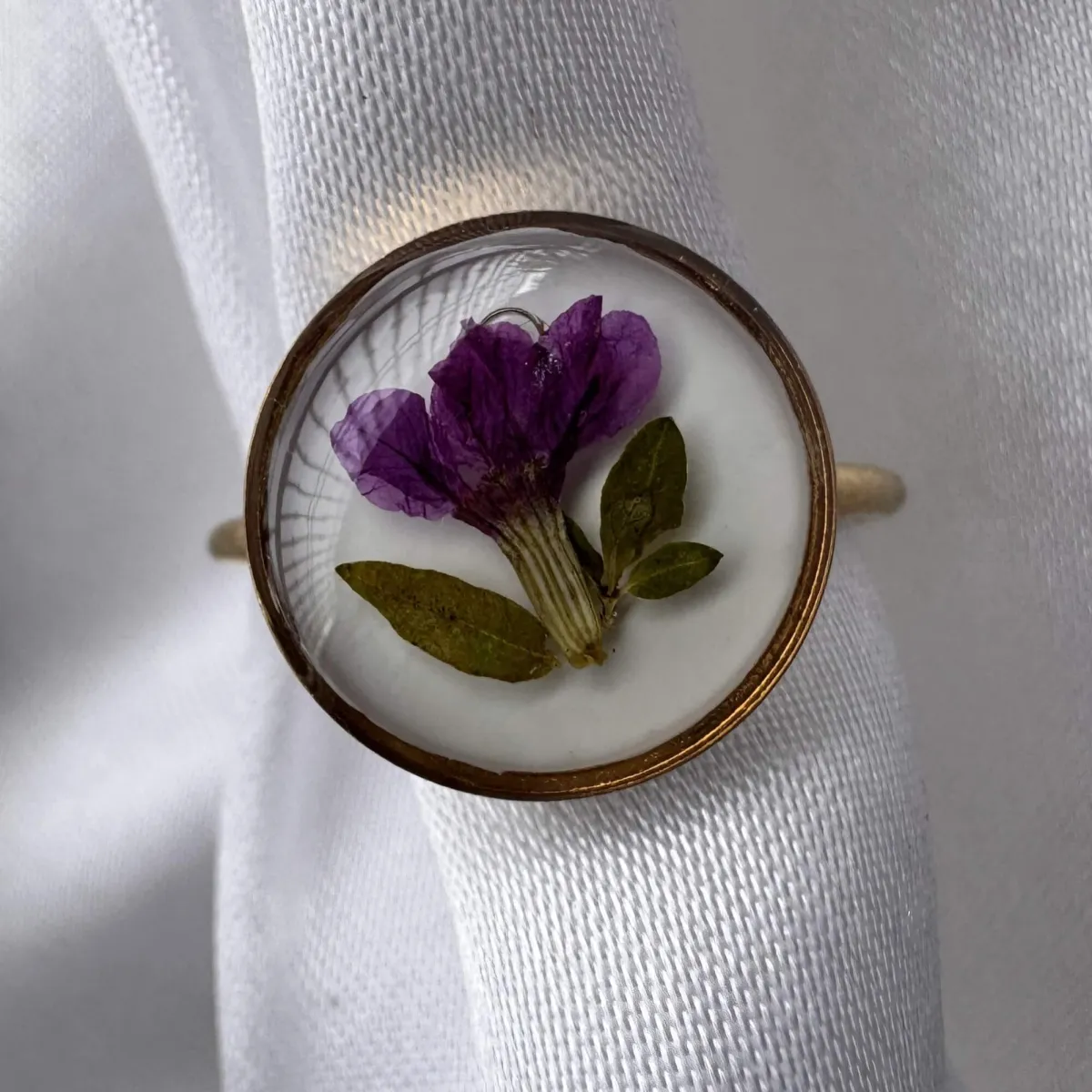 Wildflower Resin Ring view 2