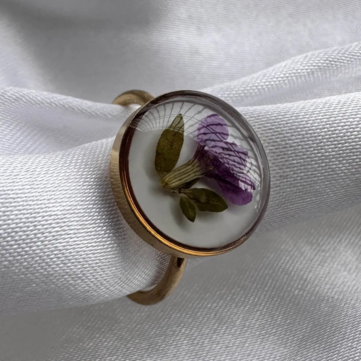 Wildflower Resin Ring view 3