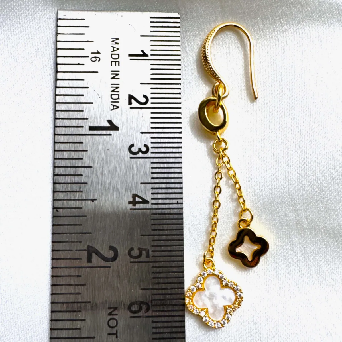 Clover Charm Earrings view 2