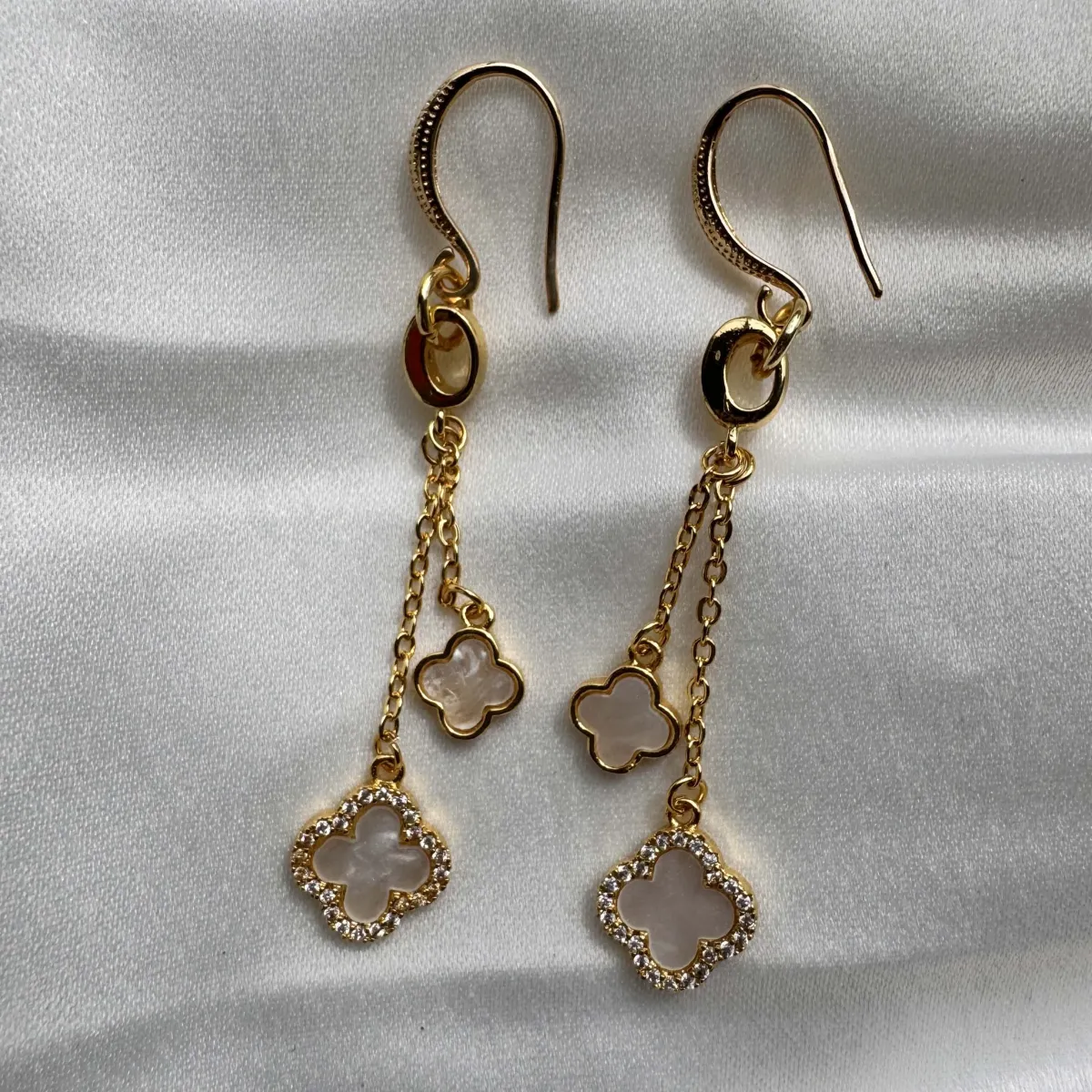 Clover Charm Earrings view 4