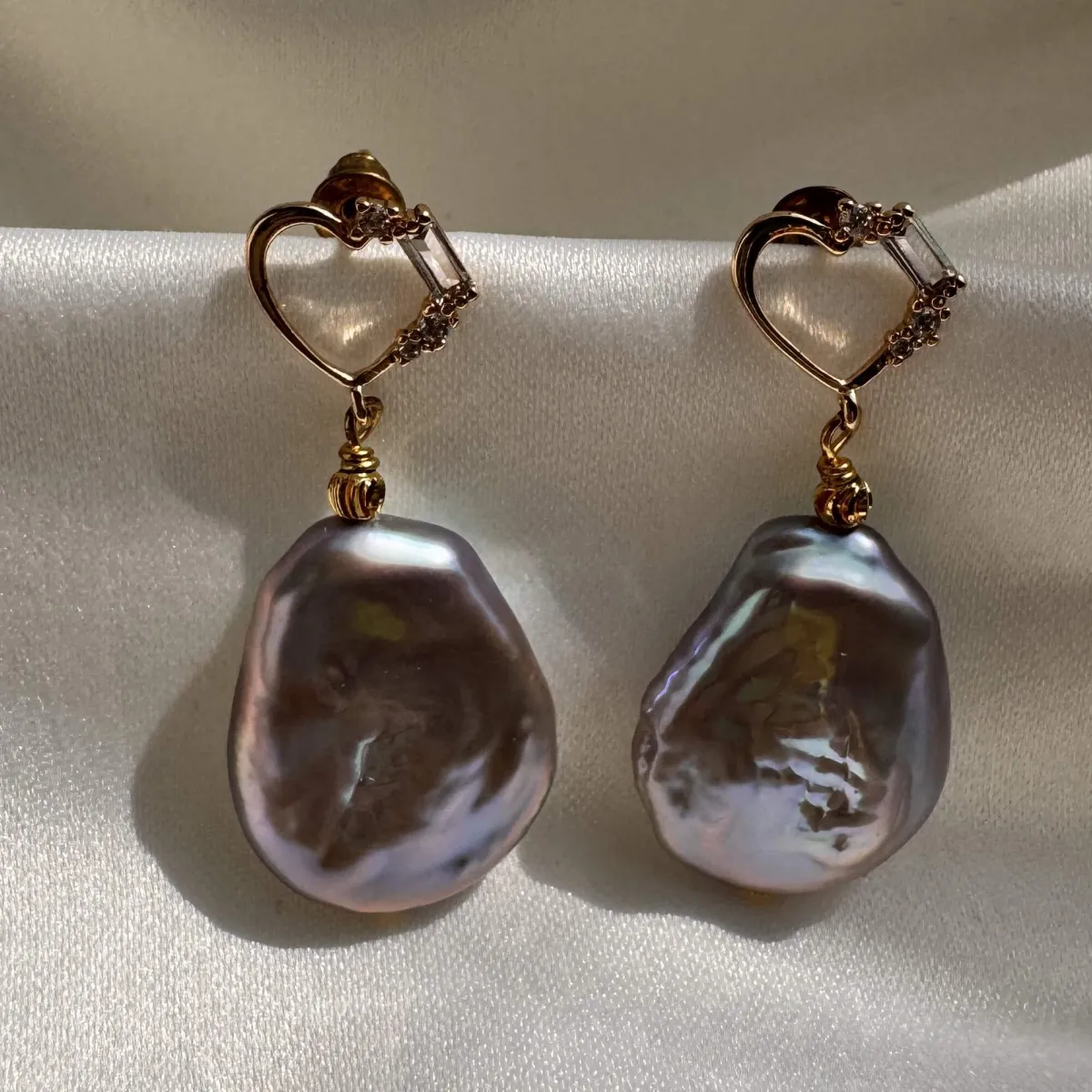 Ocean Heart Earrings