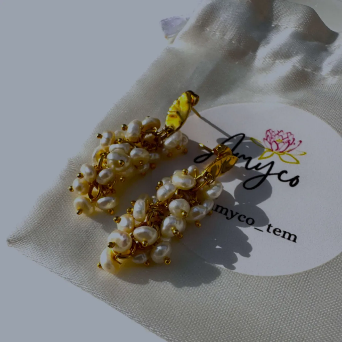 Pearl Bouquet Earrings view 2