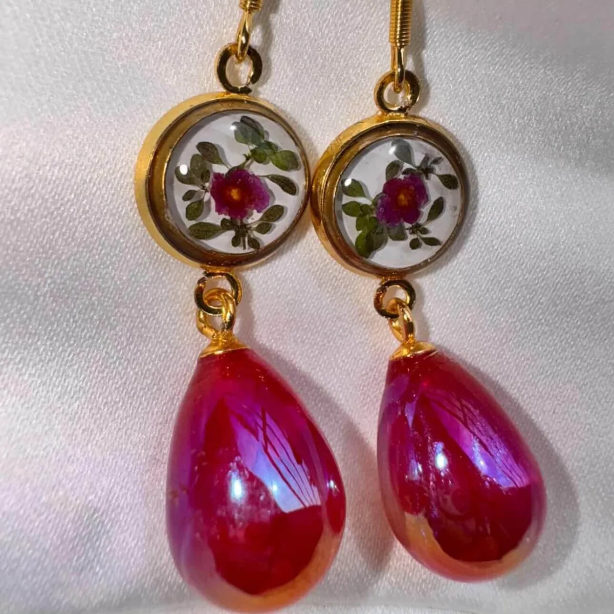 Ruby Bloom Earrings view 5