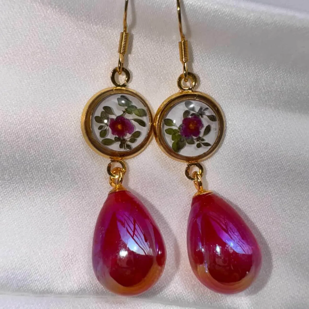 Ruby Bloom Earrings view 6