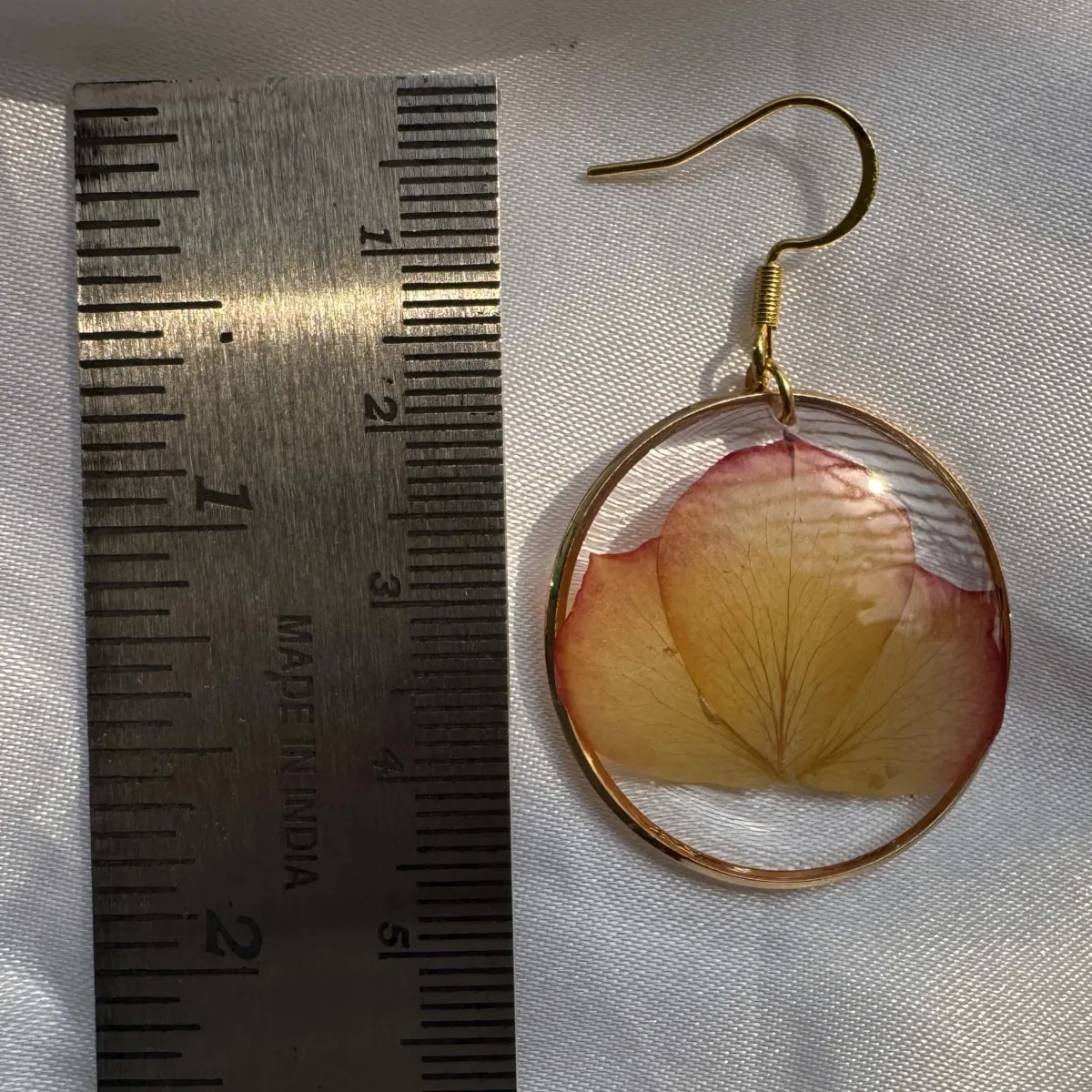Yelora Rose Petal Earrings | Amyco view 4